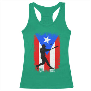Puerto Rico Flag Baseball Racerback Tank Top Cool Distressed Jersey Gift Boricua Boys TS10 Irish Green Print Your Wear