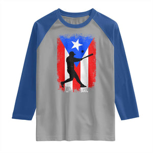 Puerto Rico Flag Baseball Raglan Shirt Cool Distressed Jersey Gift Boricua Boys TS10 Sport Gray Royal Print Your Wear