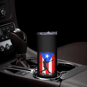 Puerto Rico Flag Baseball Skinny Tumbler Cool Distressed Jersey Gift Boricua Boys TS10 Print Your Wear