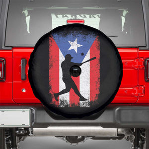Puerto Rico Flag Baseball Spare Tire Cover Cool Distressed Jersey Gift Boricua Boys TS10 Black Print Your Wear