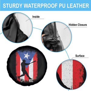 Puerto Rico Flag Baseball Spare Tire Cover Cool Distressed Jersey Gift Boricua Boys TS10 Print Your Wear
