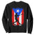 Puerto Rico Flag Baseball Sweatshirt Cool Distressed Jersey Gift Boricua Boys TS10 Black Print Your Wear