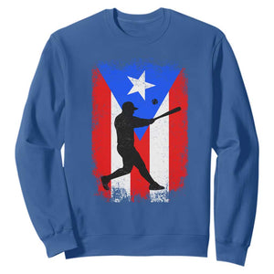 Puerto Rico Flag Baseball Sweatshirt Cool Distressed Jersey Gift Boricua Boys TS10 Royal Blue Print Your Wear