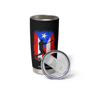 Puerto Rico Flag Baseball Tumbler Cup Cool Distressed Jersey Gift Boricua Boys TS10 Print Your Wear