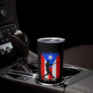 Puerto Rico Flag Baseball Tumbler Cup Cool Distressed Jersey Gift Boricua Boys TS10 Print Your Wear