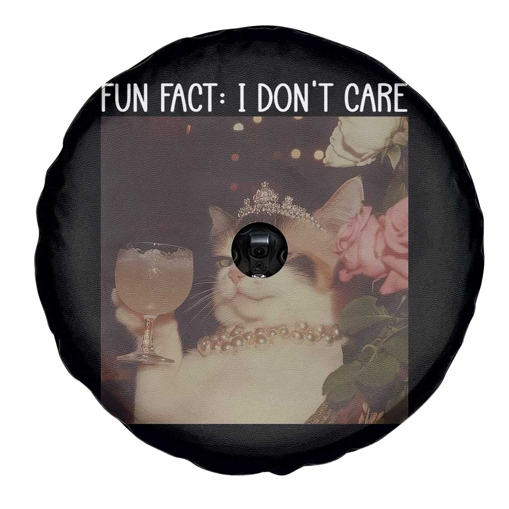 Cat Meme Spare Tire Cover Fun Fact I Dont Care Funny Saying Quote TS10 Print Your Wear