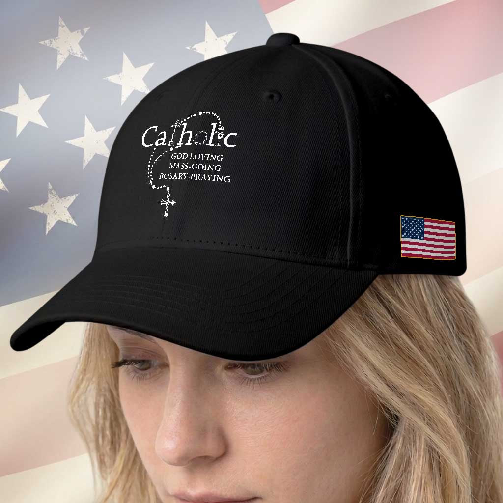 Catholic God Loving Mass Going Rosary Praying Faith Baseball Cap Jesus Eucharist Christianity TS10 Print Your Wear