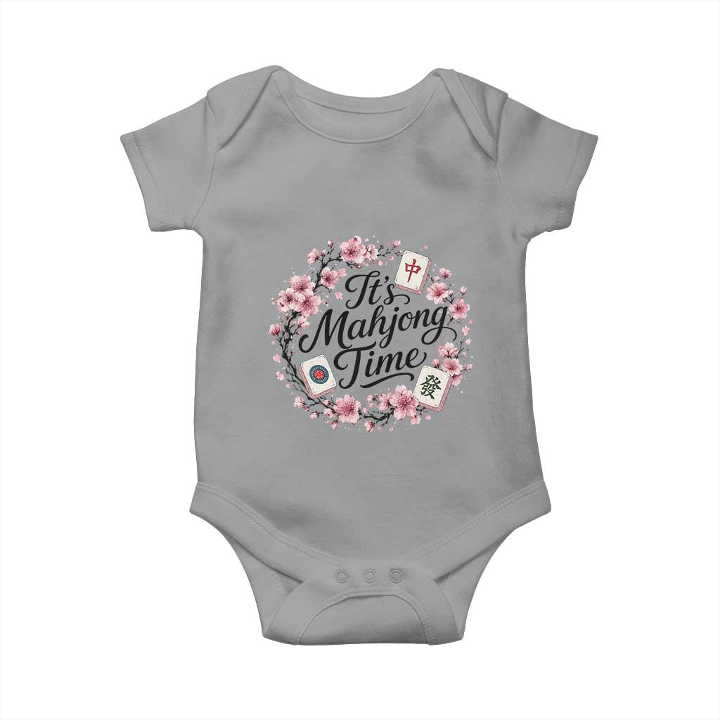Mahjong Baby Onesie Floral Mah Jongg