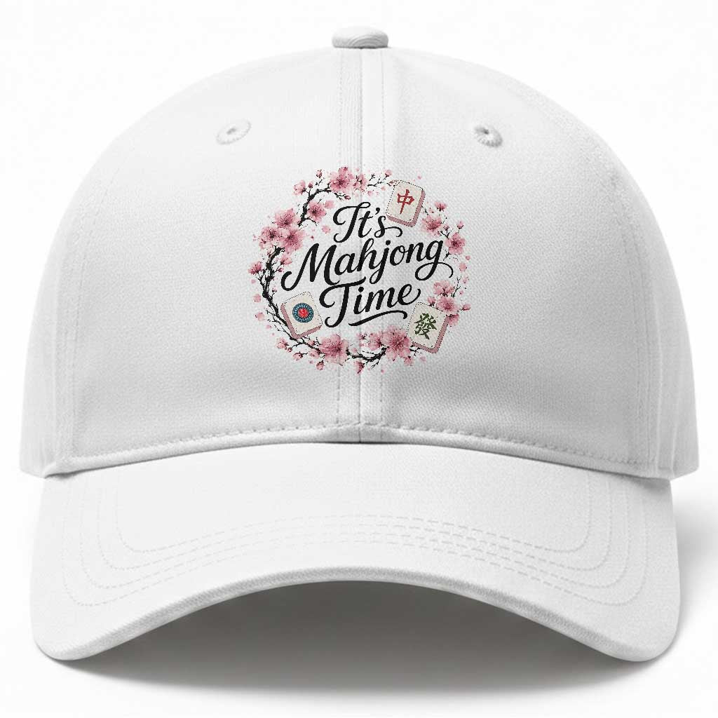 Mahjong Baseball Cap Floral Mah Jongg TS10 Print Your Wear
