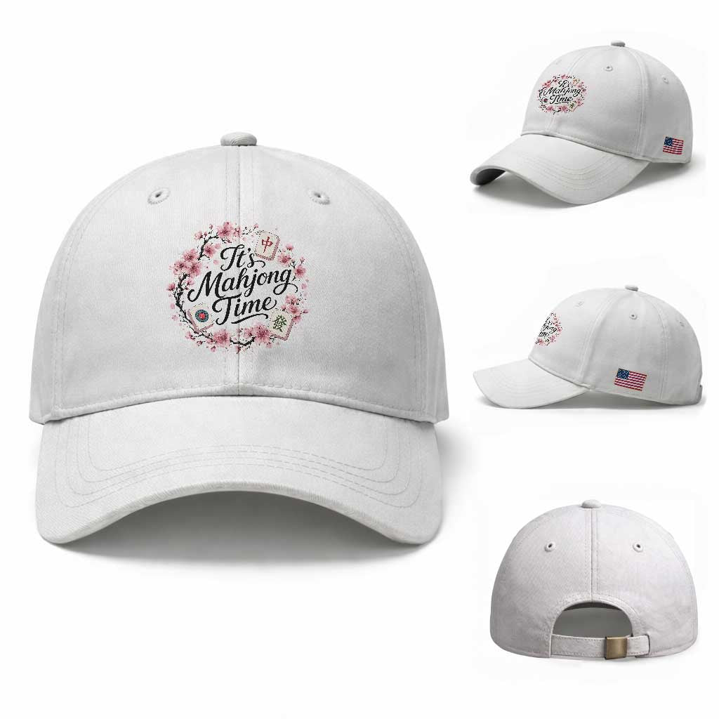 Mahjong Baseball Cap Floral Mah Jongg