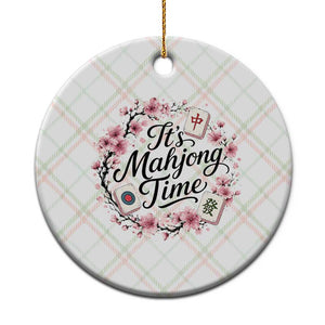 Mahjong Ceramic Ornament Floral Mah Jongg