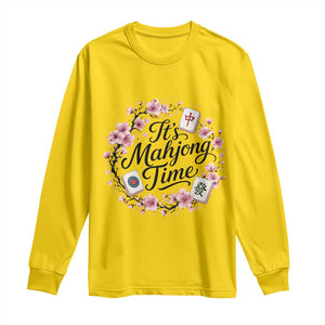 Mahjong Long Sleeve Shirt Floral Mah Jongg