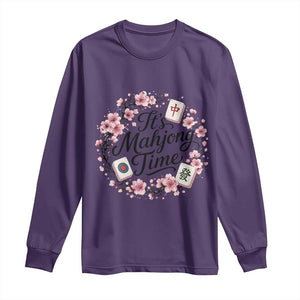 Mahjong Long Sleeve Shirt Floral Mah Jongg
