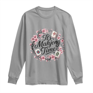 Mahjong Long Sleeve Shirt Floral Mah Jongg