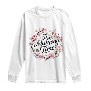 Mahjong Long Sleeve Shirt Floral Mah Jongg