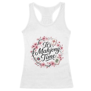 Mahjong Racerback Tank Top Floral Mah Jongg