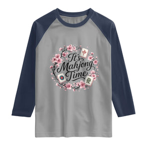 Mahjong Raglan Shirt Floral Mah Jongg
