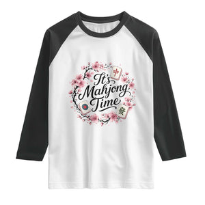 Mahjong Raglan Shirt Floral Mah Jongg