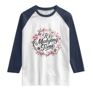 Mahjong Raglan Shirt Floral Mah Jongg