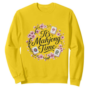 Mahjong Sweatshirt Floral Mah Jongg