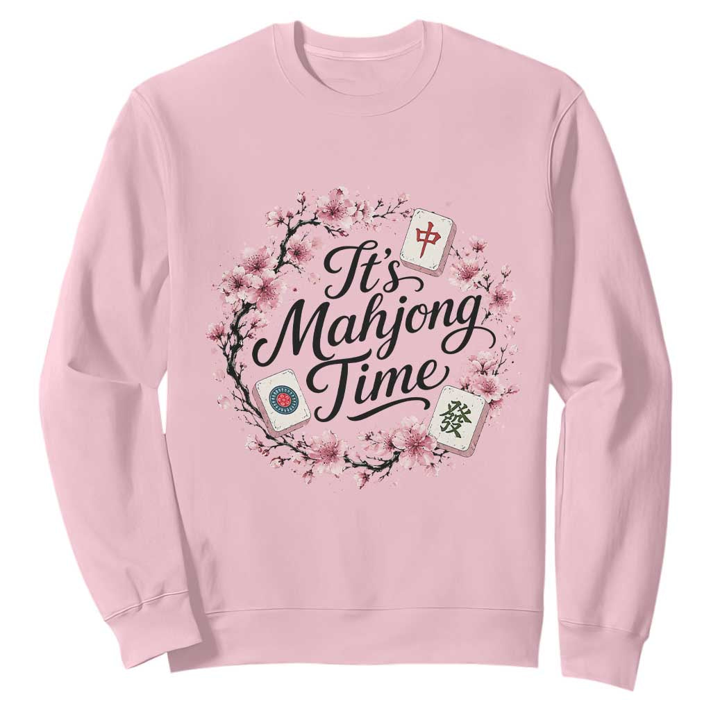 Mahjong Sweatshirt Floral Mah Jongg