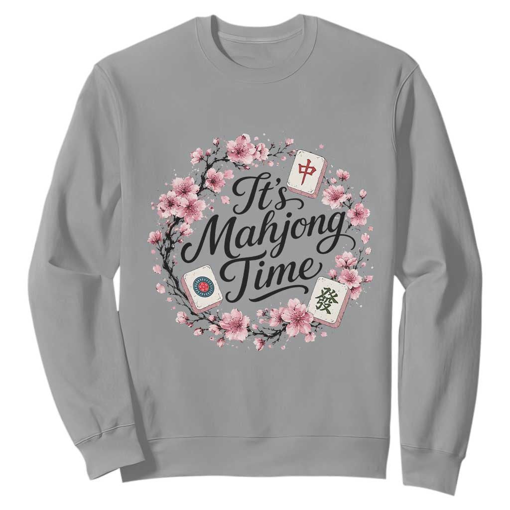 Mahjong Sweatshirt Floral Mah Jongg