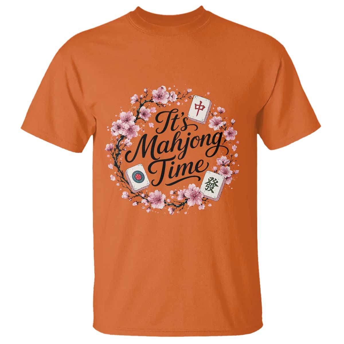 Mahjong T Shirt Floral Mah Jongg