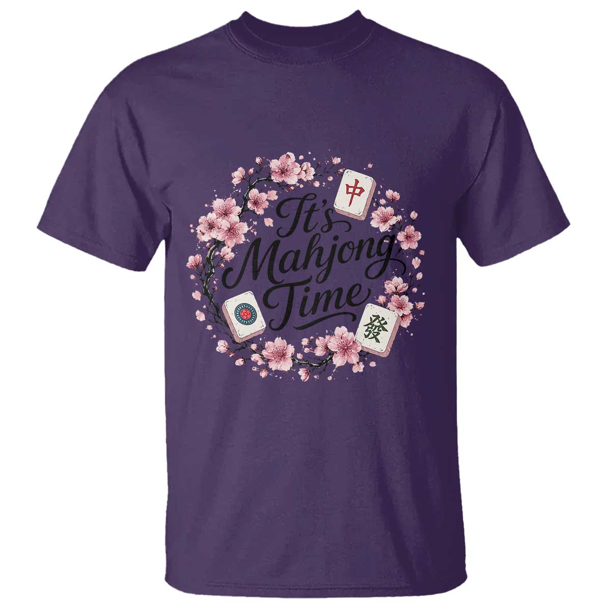 Mahjong T Shirt Floral Mah Jongg