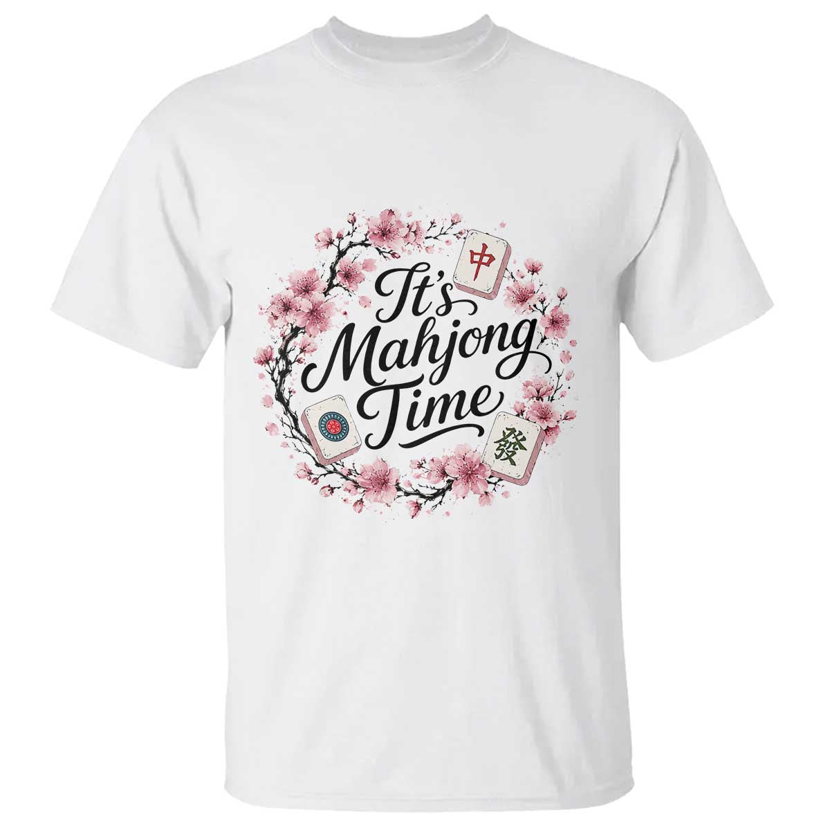Mahjong T Shirt Floral Mah Jongg
