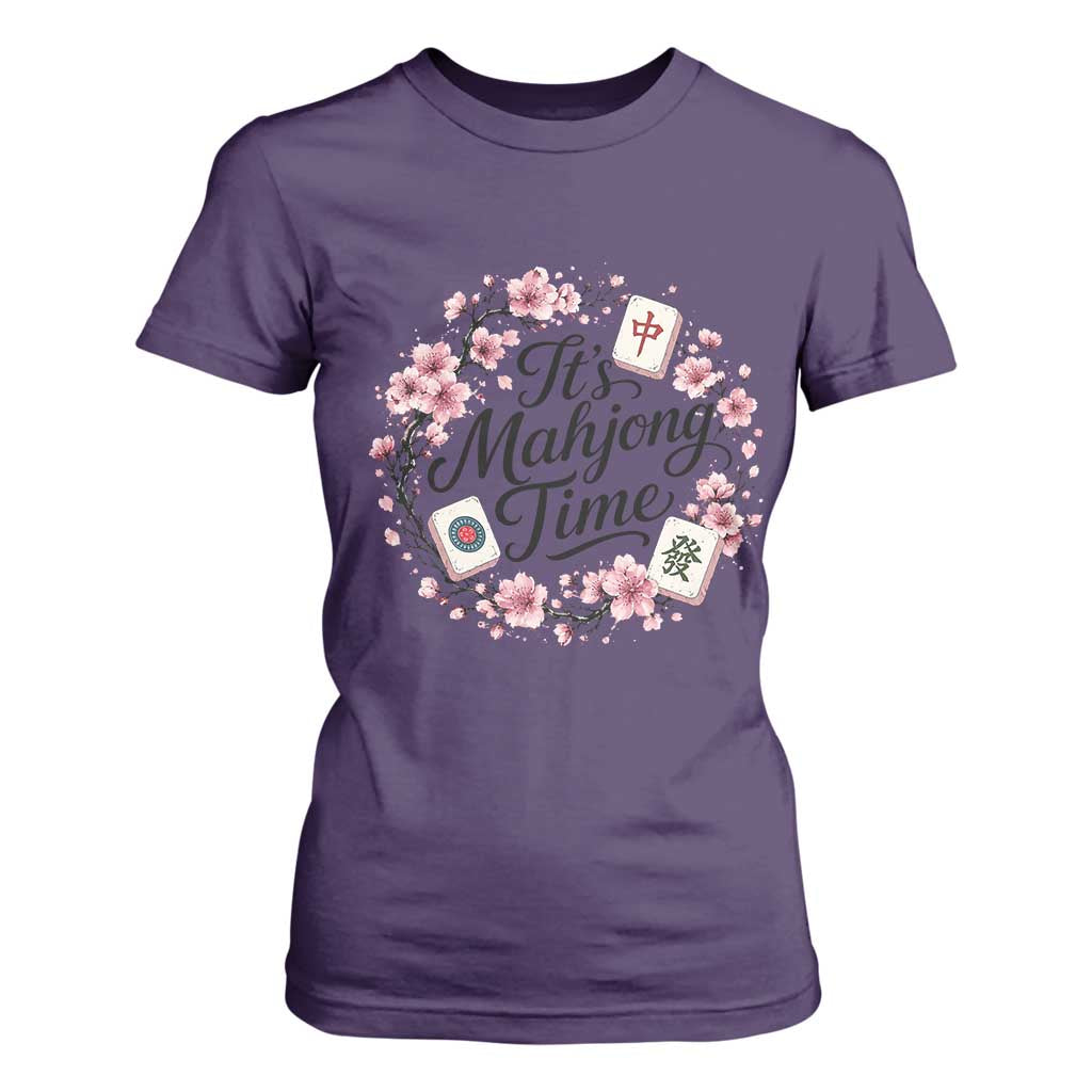Mahjong T Shirt For Women Floral Mah Jongg