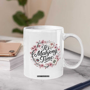 Mahjong Coffee Mug Floral Mah Jongg