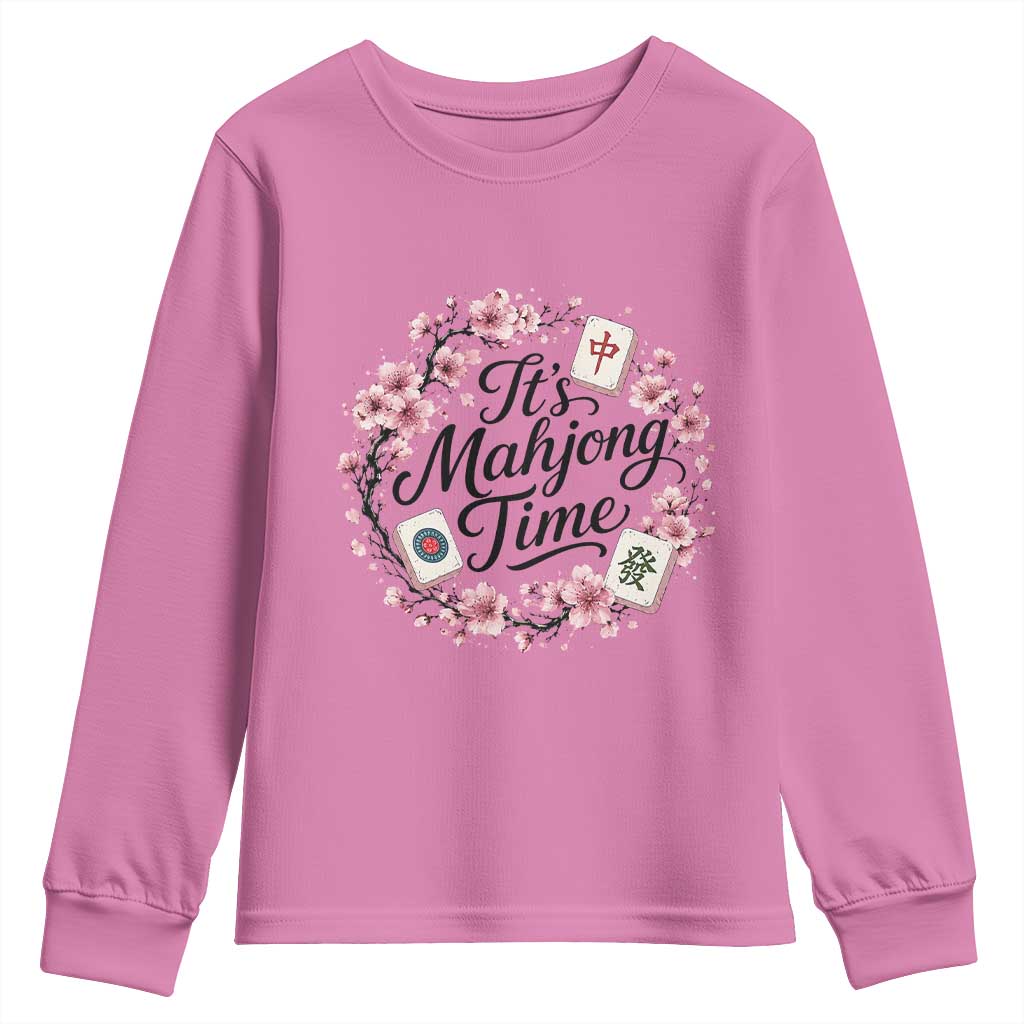 Mahjong Youth Sweatshirt Floral Mah Jongg