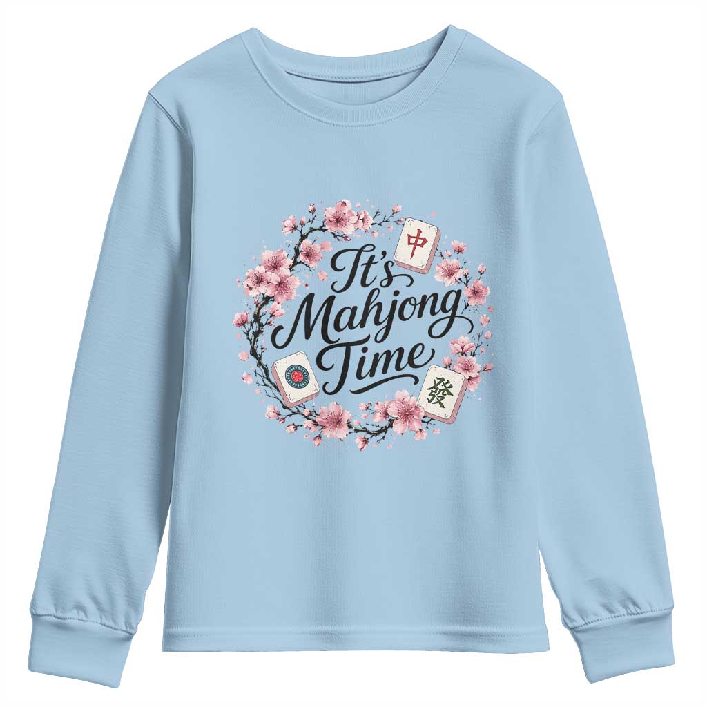 Mahjong Youth Sweatshirt Floral Mah Jongg