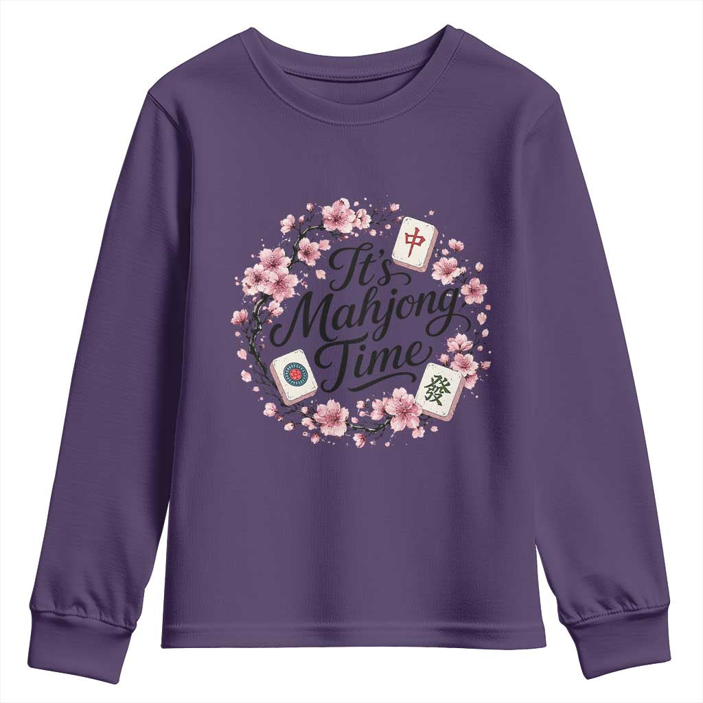 Mahjong Youth Sweatshirt Floral Mah Jongg
