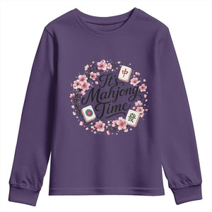 Mahjong Youth Sweatshirt Floral Mah Jongg