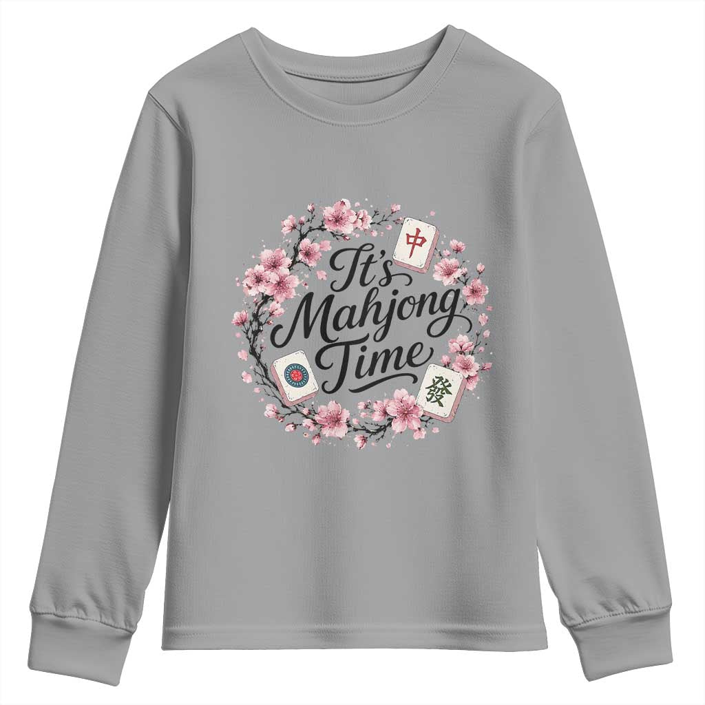 Mahjong Youth Sweatshirt Floral Mah Jongg