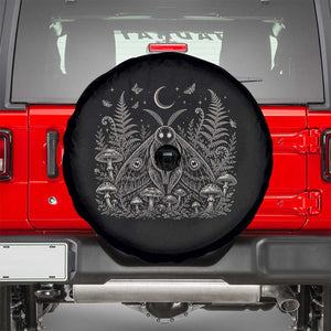 Mothman Spare Tire Cover Vintage Cryptid Graphic Gothic Forest Moth Mushroom Folklore Gift