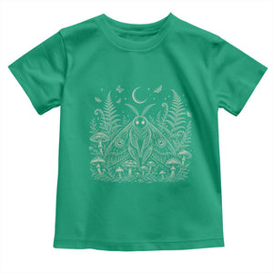 Mothman Toddler T Shirt Vintage Cryptid Graphic Gothic Forest Moth Mushroom Folklore Gift