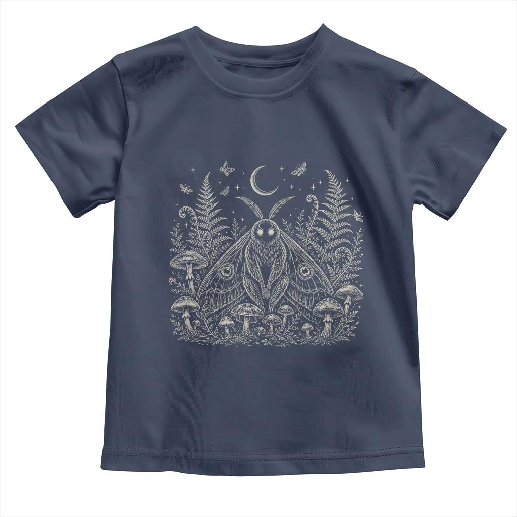 Mothman Toddler T Shirt Vintage Cryptid Graphic Gothic Forest Moth Mushroom Folklore Gift