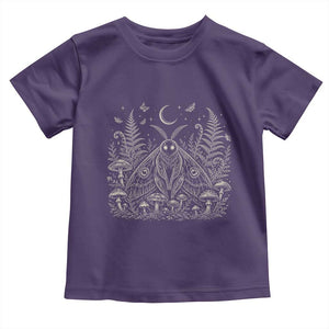 Mothman Toddler T Shirt Vintage Cryptid Graphic Gothic Forest Moth Mushroom Folklore Gift
