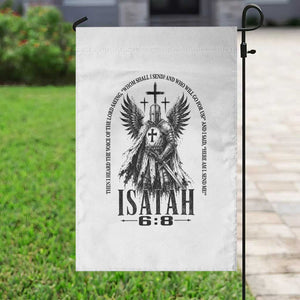 Here Am I Send Me Isaiah 6 8 Catholic Knight Templar Crusader Faith Garden Flag