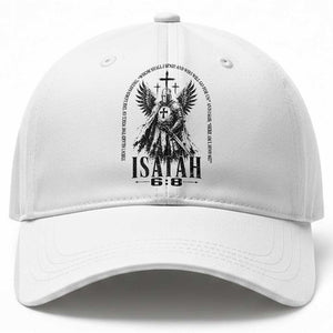 Here Am I Send Me Isaiah 6 8 Catholic Knight Templar Crusader Faith Baseball Cap