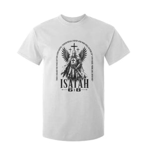 Here Am I Send Me Isaiah 6 8 Catholic Knight Templar Crusader Faith T Shirt For Kid