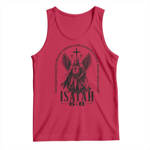Here Am I Send Me Isaiah 6 8 Catholic Knight Templar Crusader Faith Tank Top