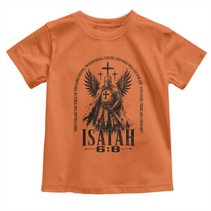 Here Am I Send Me Isaiah 6 8 Catholic Knight Templar Crusader Faith Toddler T Shirt
