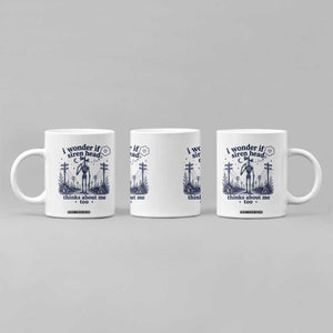 Funny Siren Head Coffee Mug I Wonder If Siren Head Thinks About Me Too Weirdcore Cryptid Lovers