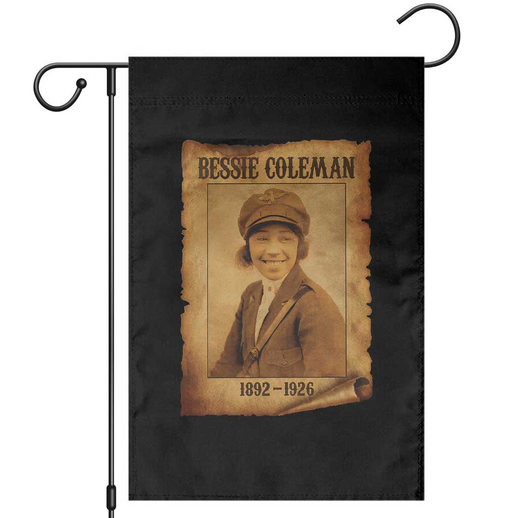 Bessie Coleman First African American Female Pilot Garden Flag Black History TS10 Black Print Your Wear