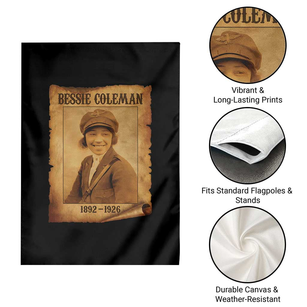 Bessie Coleman First African American Female Pilot Garden Flag Black History TS10 Print Your Wear