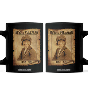 Bessie Coleman First African American Female Pilot Coffee Mug Black History TS10 Black Print Your Wear