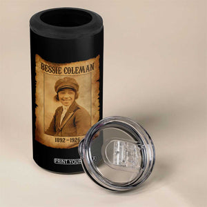 Bessie Coleman First African American Female Pilot 4 in 1 Can Cooler Tumbler Black History TS10 Print Your Wear